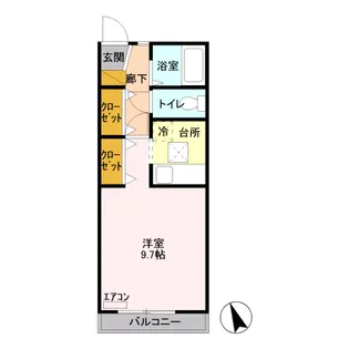 フォルテ クレスト【1階】の間取り