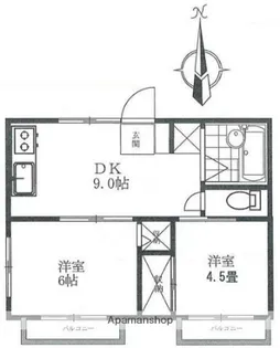 ニューサニーホームズ【1階】の間取り