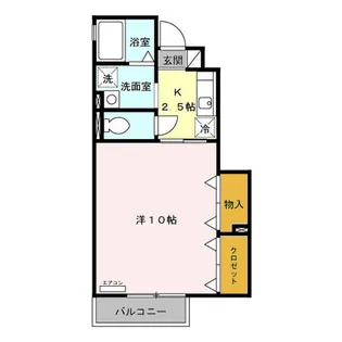 グランモア AB【1階】の間取り
