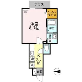 ベルデュール【1階】の間取り