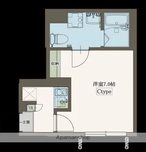 エイグラン一橋学園【3階】の間取り