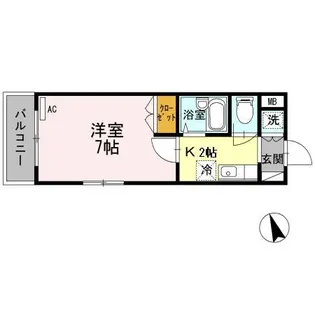 ヒルズ吉祥寺【1階】の間取り