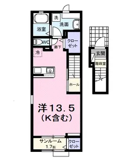 パフュームⅠ【2階】の間取り