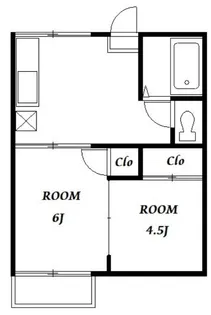 サニーコーポ【2階】の間取り
