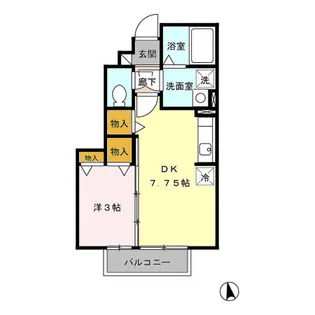プログレッソ AB【1階】の間取り