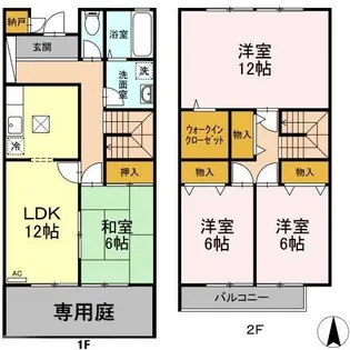 ロイヤルガーデン 壱七番館【1階】の間取り