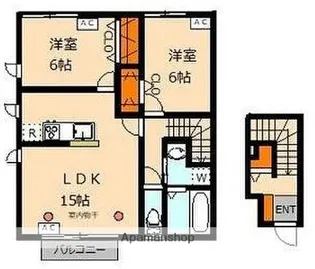 ディアコート【2階】の間取り