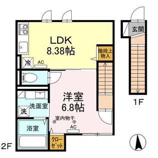 ブルースカイ【2階】の間取り