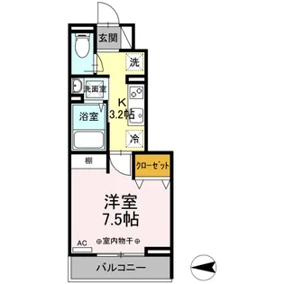セジュール新秋津【1階】の間取り