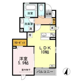 アルジェント・ステラ C棟【1階】の間取り