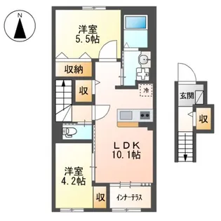 エルアンジェル【2階】の間取り