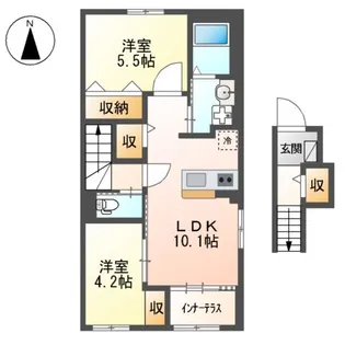 エルアンジェル【2階】の間取り