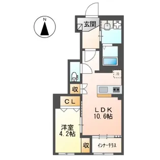 エルアンジェル【1階】の間取り