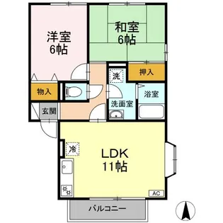 マレッサパーク【1階】の間取り
