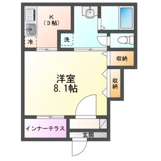 HALELEA・AOBA(ハレレア・アオバ)【1階】の間取り