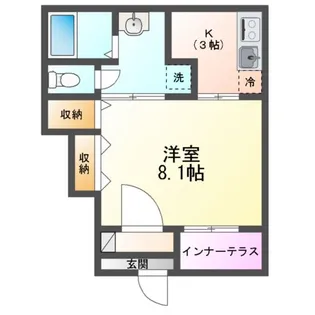 HALELEA・AOBA(ハレレア・アオバ)【1階】の間取り