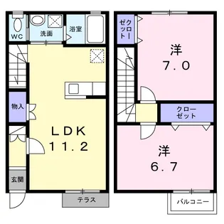 ミッキーハウス【1階】の間取り