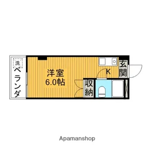 ハイツ杉山【4階】の間取り