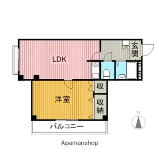 ボヌール武蔵野【2階】の間取り