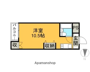 ベルコープ国立【303号室】の間取り