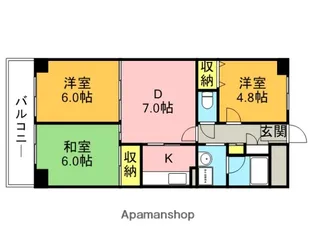 マ・メゾン21【5階】の間取り