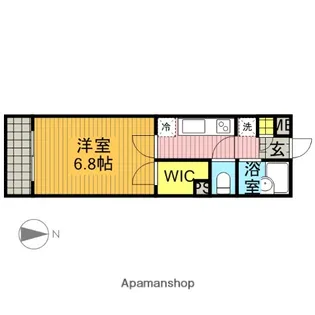 パルティール武蔵野【1階】の間取り