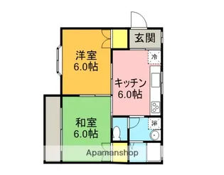 スカイハイツ【102号室】の間取り