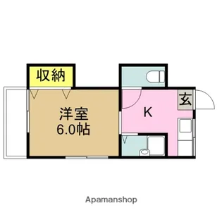 ハイツシモダ【1階】の間取り