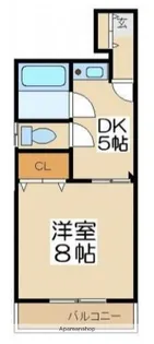 ベルモツインズ【5階】の間取り