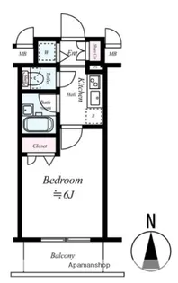 スパシエアランシア亀戸【2階】の間取り