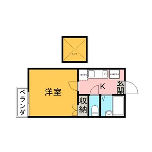 シャンブル一之江Ⅹ【2階】の間取り