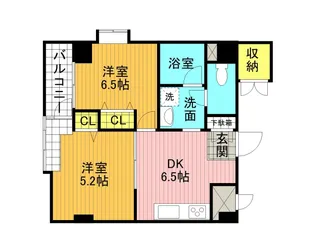ロフティー平井【0405号室】の間取り