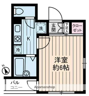 クレール・カサベルデ【4階】の間取り