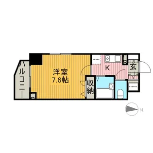 レジディア大島【7階】の間取り