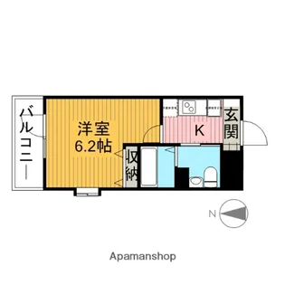 ドゥーエ西大島II【13階】の間取り