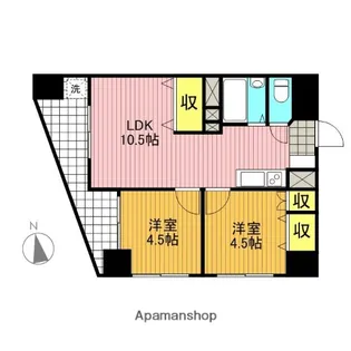 足立東和ダイヤモンドマンション【10階】の間取り