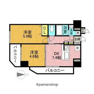 アンティニティ アヤセ【5階】の間取り