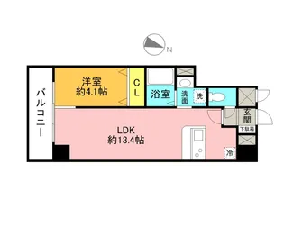 フレア・F【305号室】の間取り