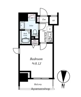 AZEST亀戸【5階】の間取り