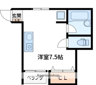 メゾン クリシェ【1階】の間取り