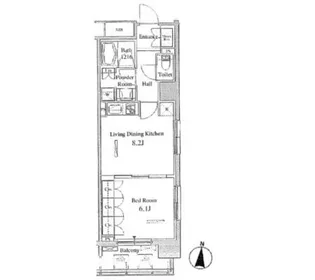 パークアクシス東陽町【13階】の間取り
