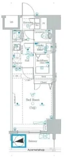 グランシアタワー亀戸【9階】の間取り
