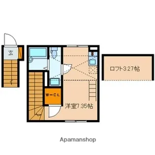 ハピネス【2階】の間取り