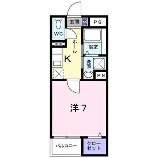 カーサ ピアネータ【1階】の間取り