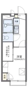 レオパレスフローラ東葛西【2階】の間取り