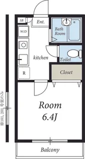 リリックコート梅田【1階】の間取り