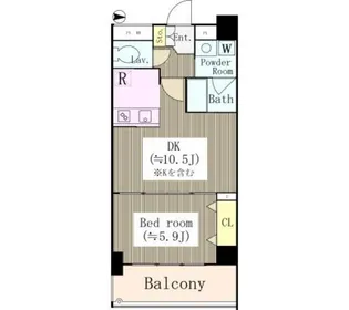 ソルパシオ亀有【2階】の間取り