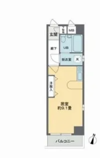 カーサグラン東向島【6階】の間取り