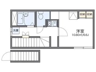 レオパレスアミーⅡ【2階】の間取り