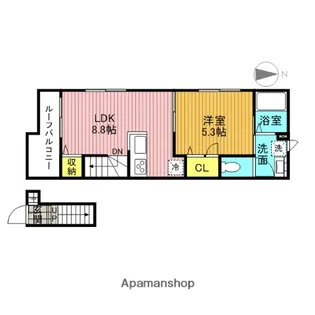 ヴォールF【1階】の間取り